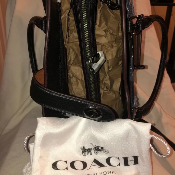 COACH Mercer 30 Satchel in Canyon Quilt Denim - Picture 6 of 7